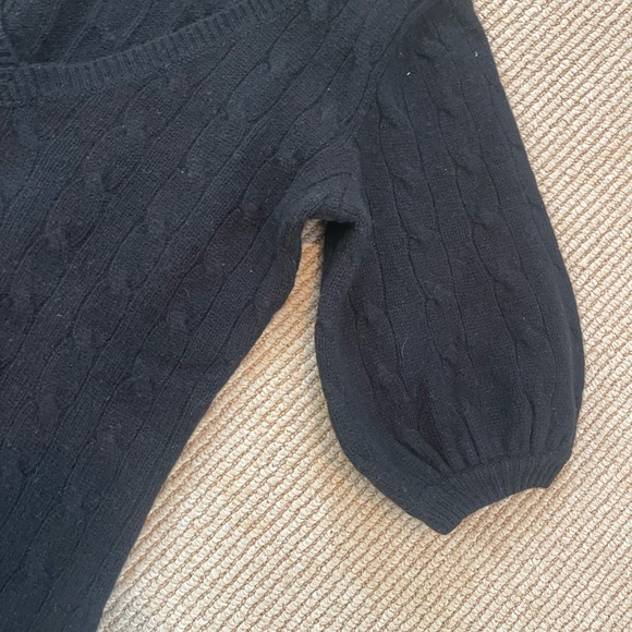 Ralph Lauren Women's Black V-Neck Sweater - Picture 6 of 12